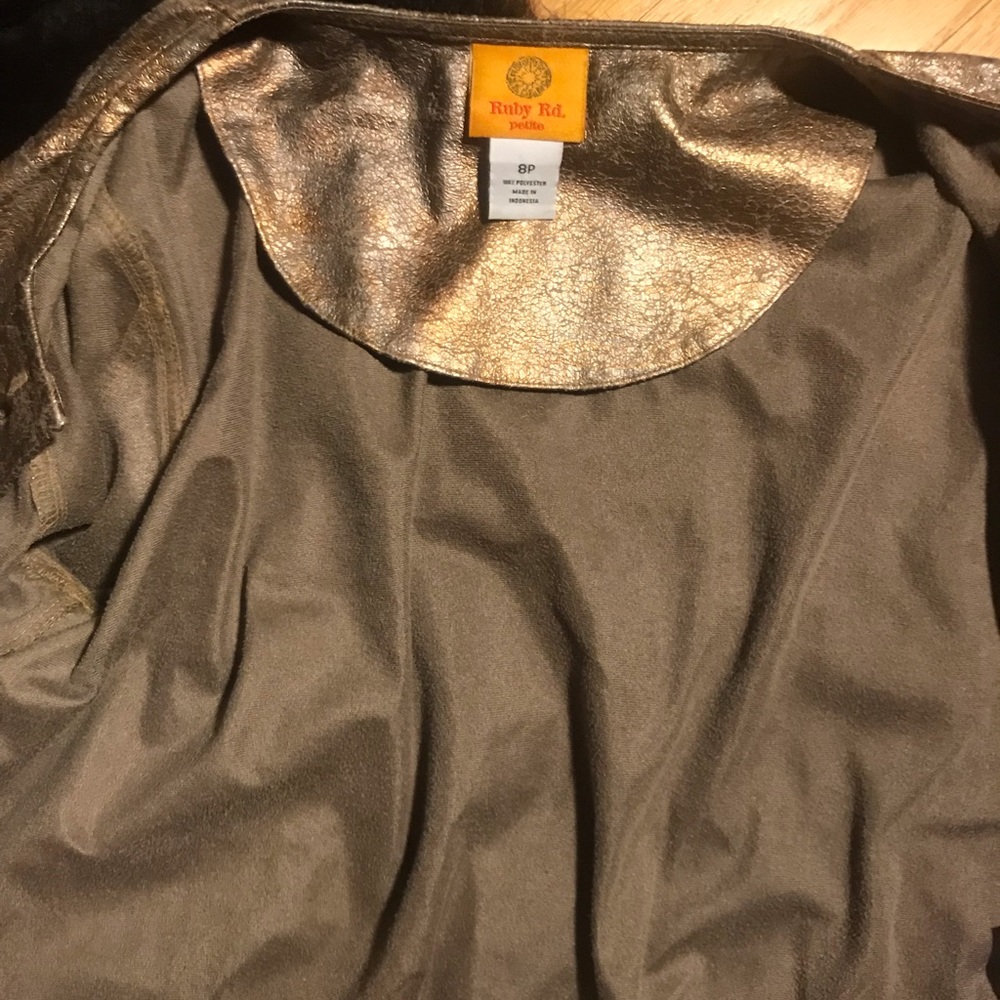 Ruby Rd. Lightweight Metallic Jacket - Picture 3 of 7